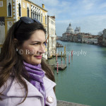 Beautiul girl in Venice