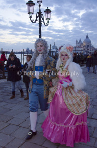 Carnival couple mask in Venice
