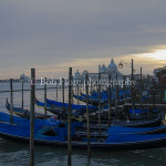 Gondole in Venice sunset light