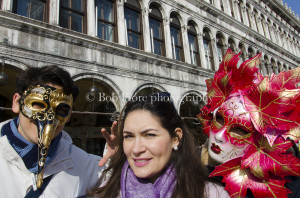 Strange masks in Venice