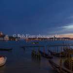 Sunset lights in Venice lagoon